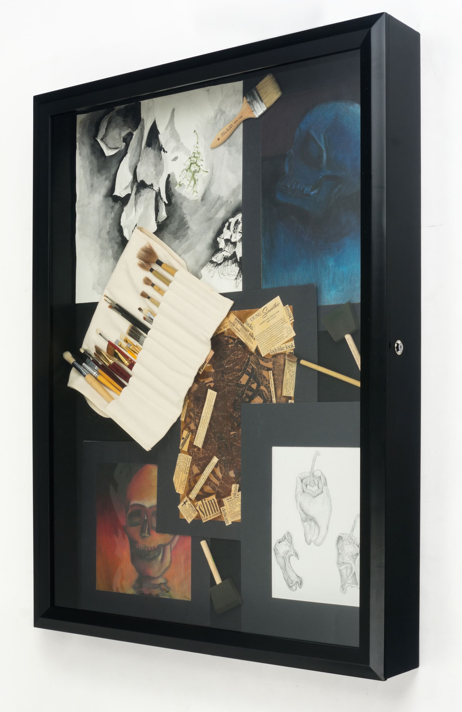 Large Shadow Box for Collectibles is 4” Deep & Locks | Displays2Go