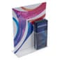 Countertop Sign Holder with Pamphlet Holder, T-Style Design - Clear