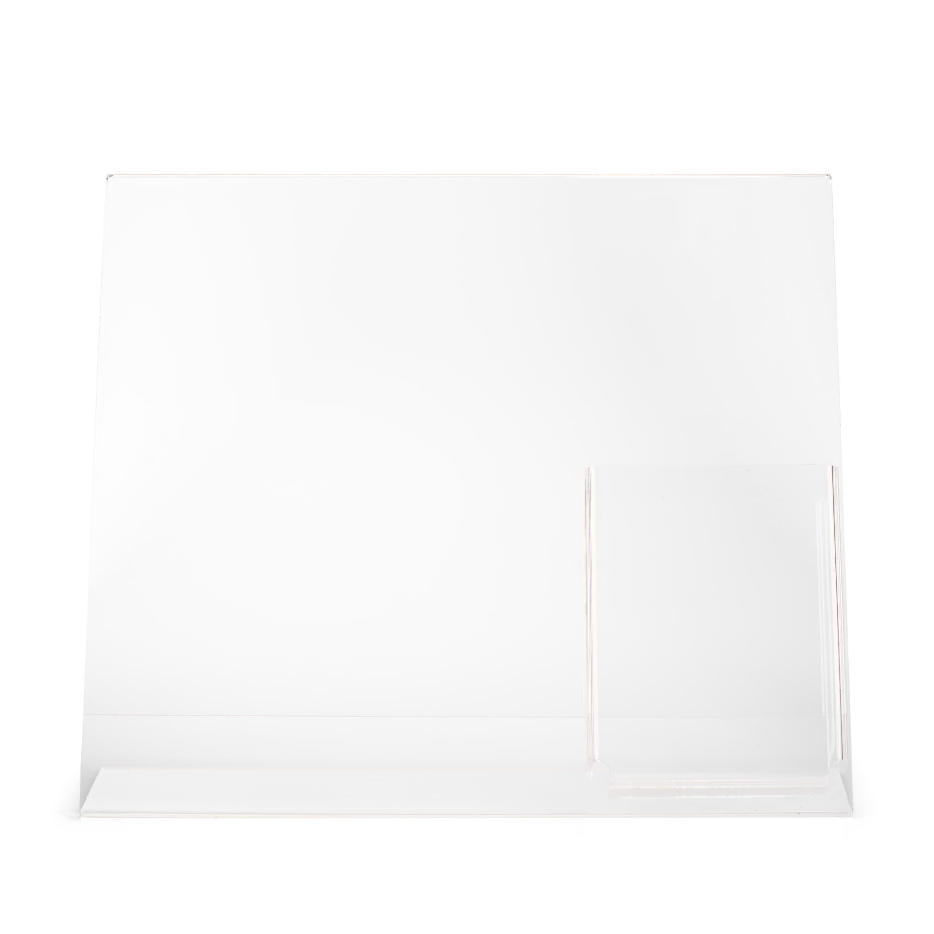 Clear 13" x 11" Sign Frame with Brochure Holder