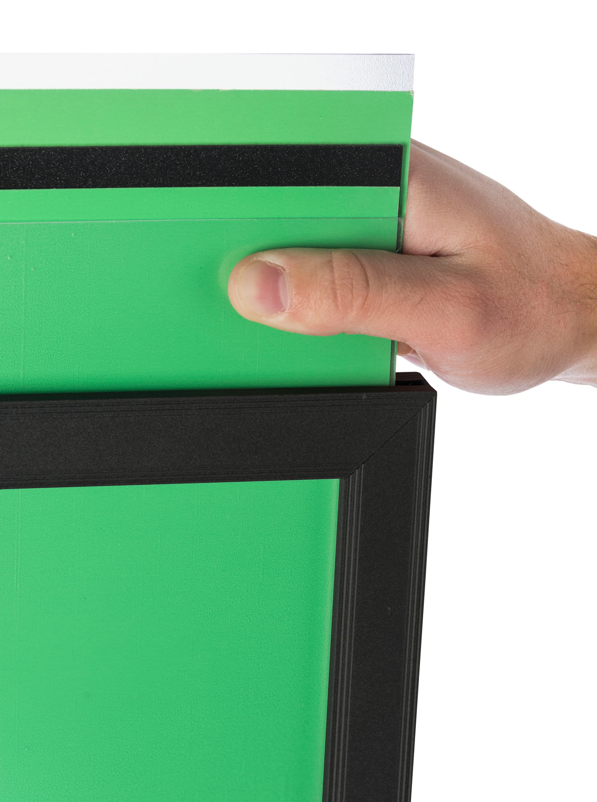 Black 18 x 24 Mobile Poster Stand with 4 Brochure Pockets, Floorstanding 