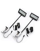 Set of two 12 Watt LED exhibit stem lights set
