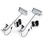 Set of 2 LED Flood Lights for Trade Show Backwalls, 12 Watt - Silver