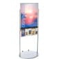 Floor Standing Poster Holder with Acrylic Literature Pockets