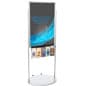 Floor Standing Poster Holder with Acrylic Literature Pockets