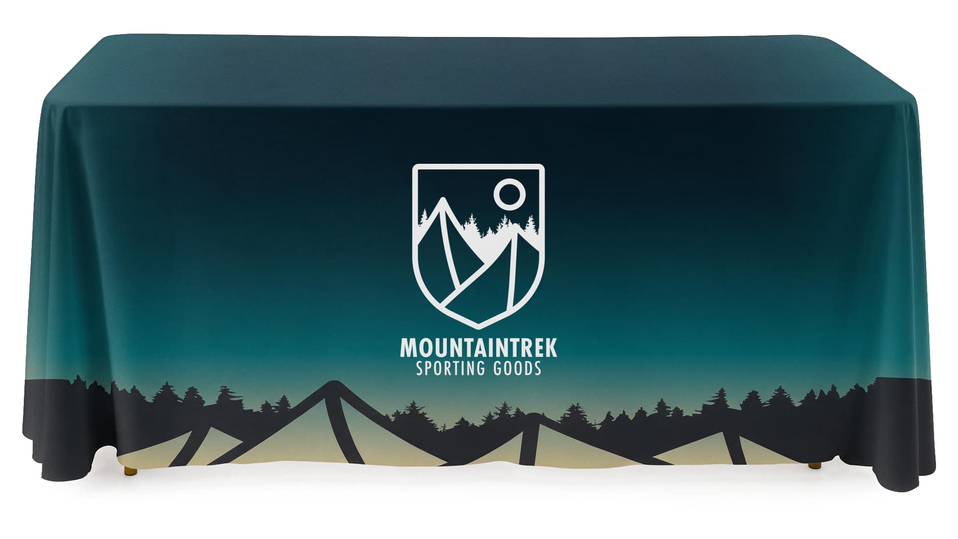 Custom table covers with machine washable material 