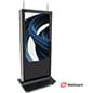 43"-55" 2-Sided Interactive Touch Screen Kiosk, Android Operating System, Wheels
