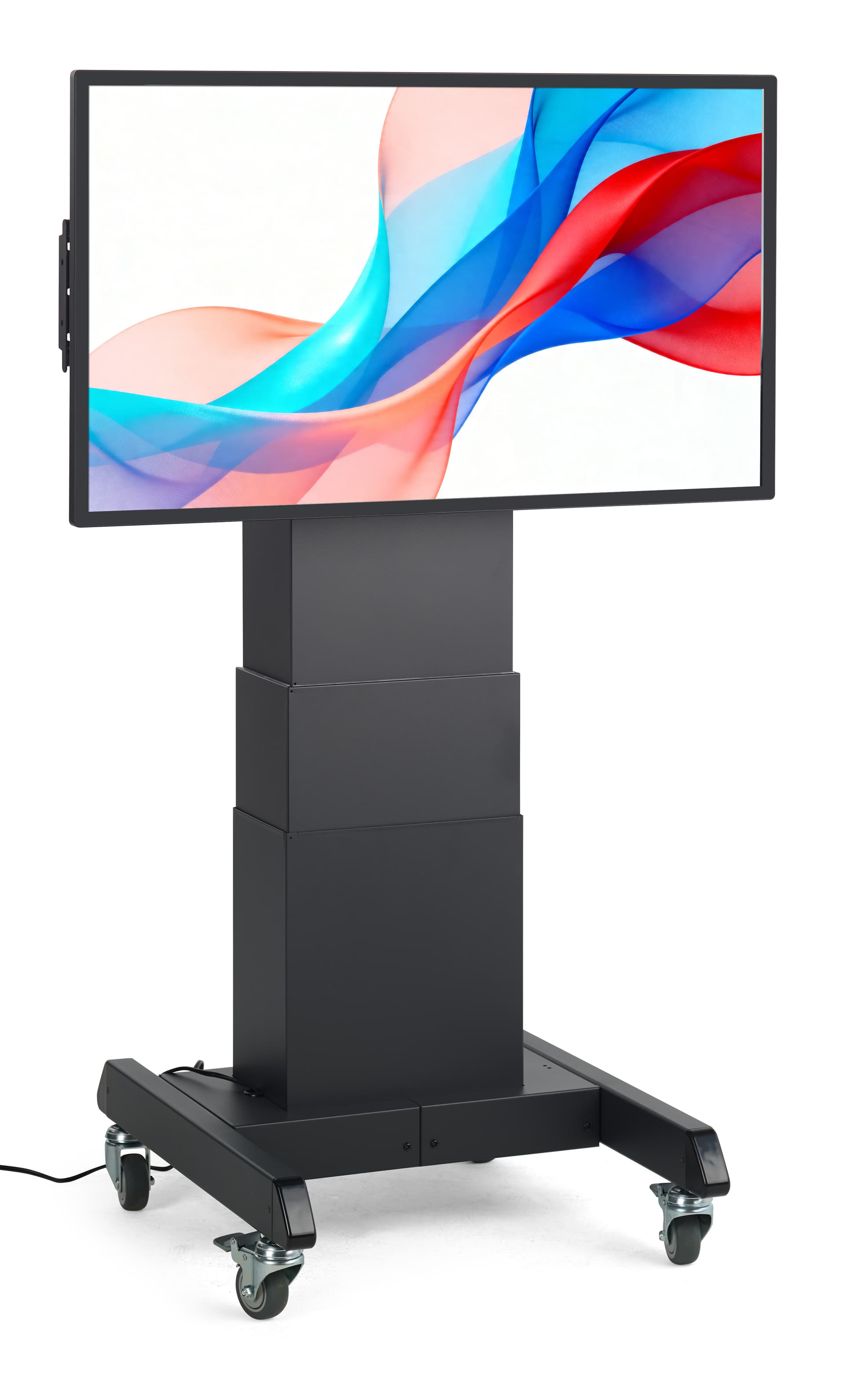 Touch screen digital signage with motorized lift and 43 inch touch screen 