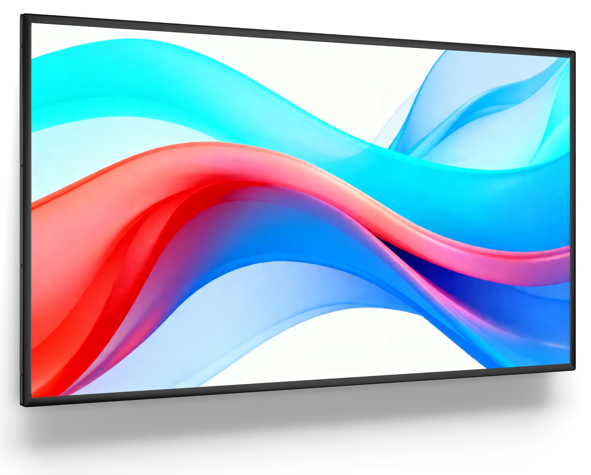 Digital signage monitor with 8GBs of RAM and 64GB of storage space