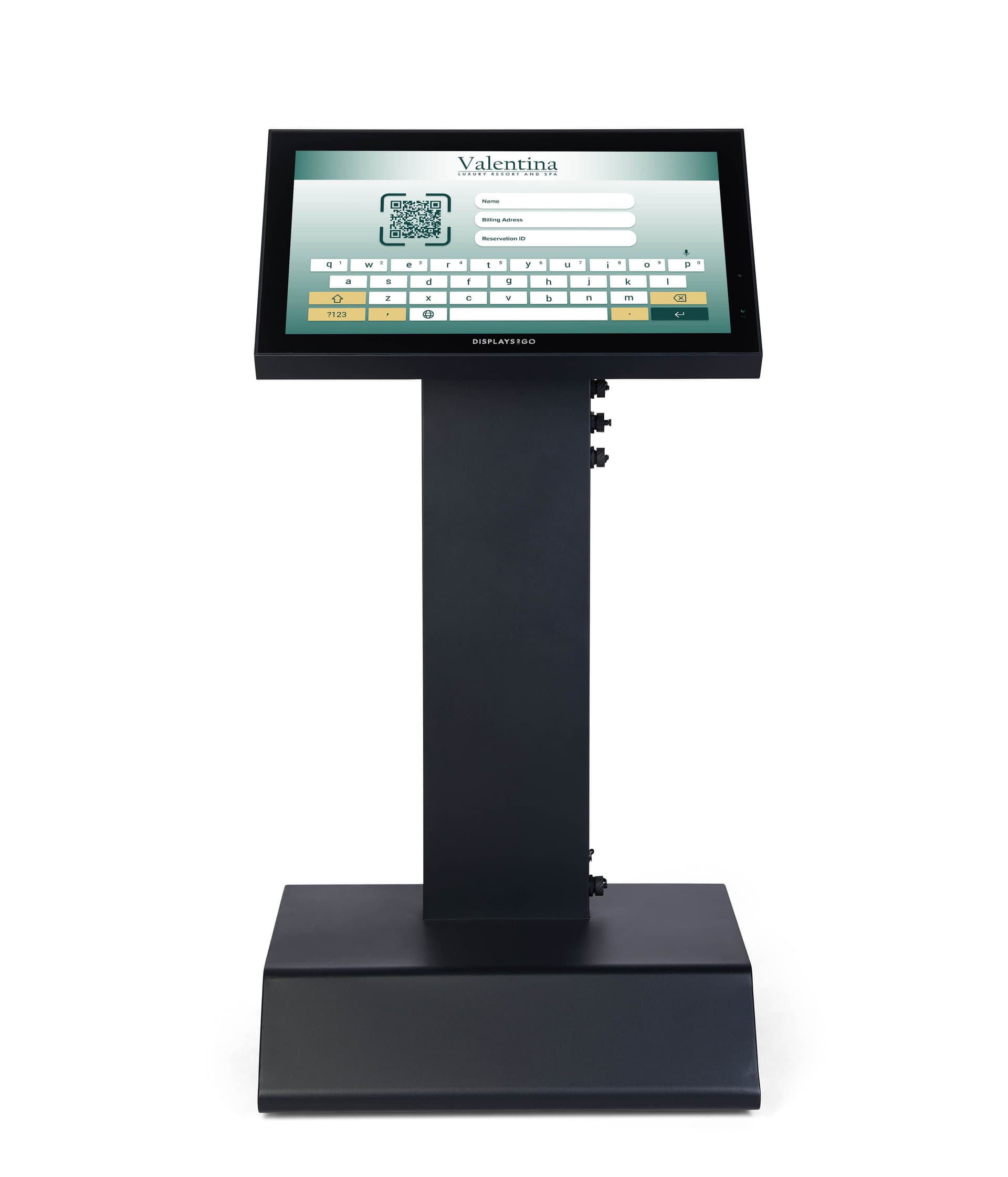 touch screen battery powered digital signage display