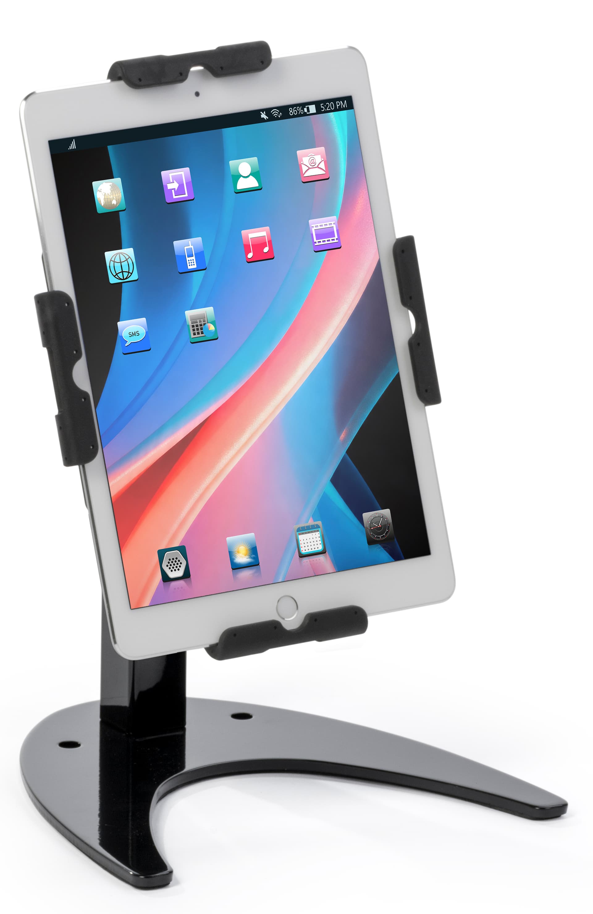 Sturdy iPad Stand with Horseshoe Shaped Base