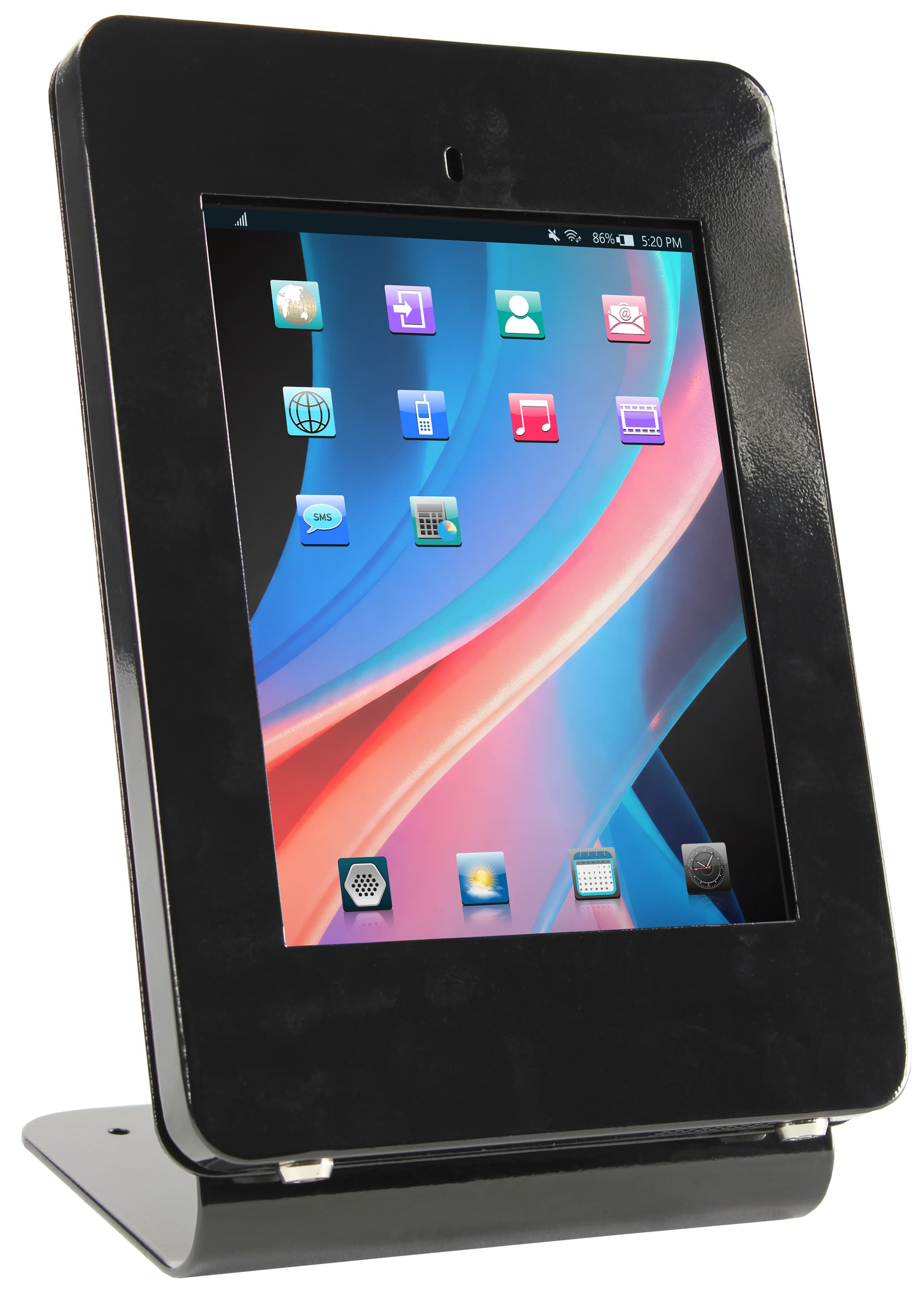 black ipad enclosure