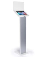 Silver and white iPad panel kiosk  for iPad Pro 12.9" and Surface Pro 3 - 6
