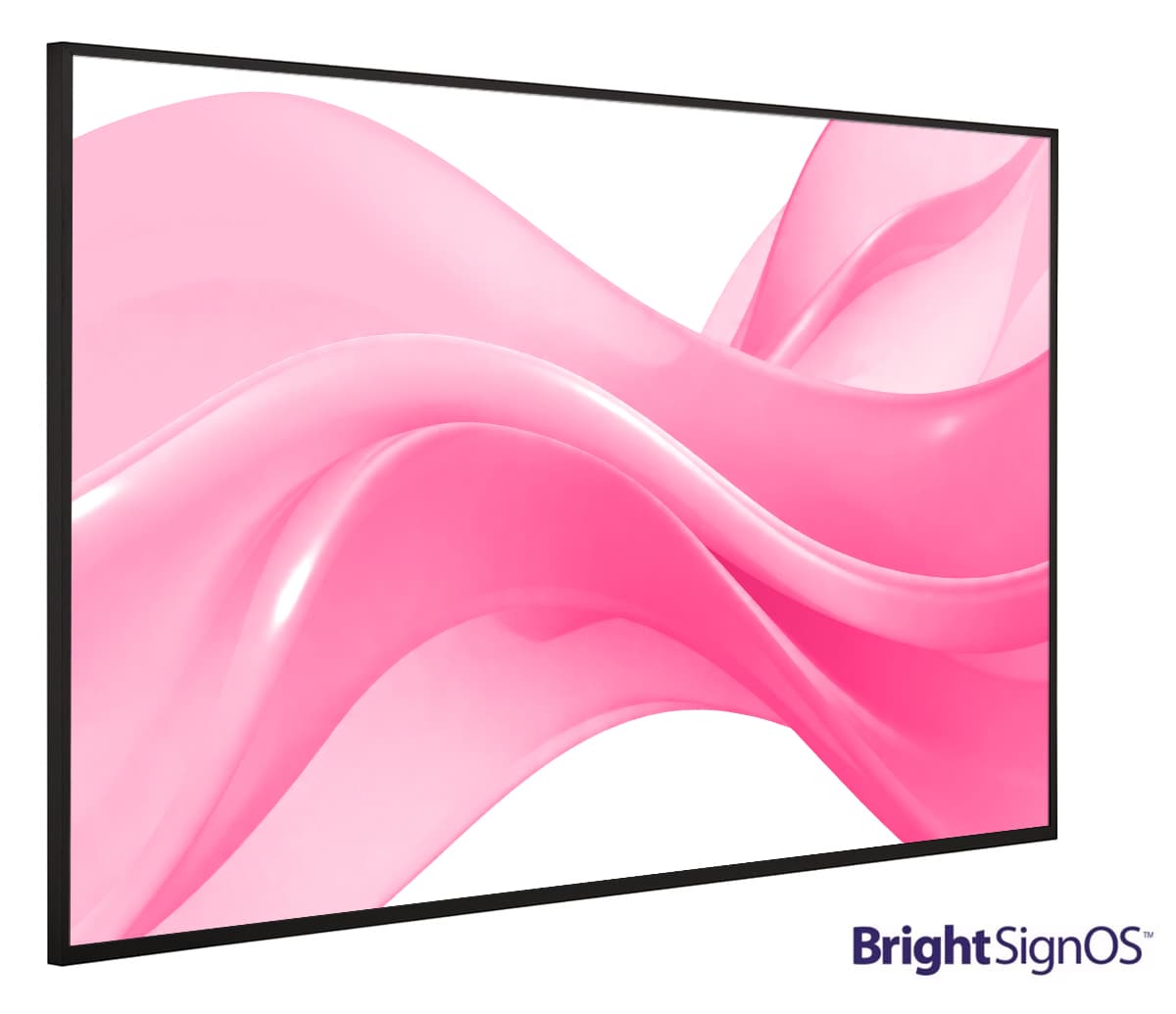 Digital advertising screen with two 10 watt speakers