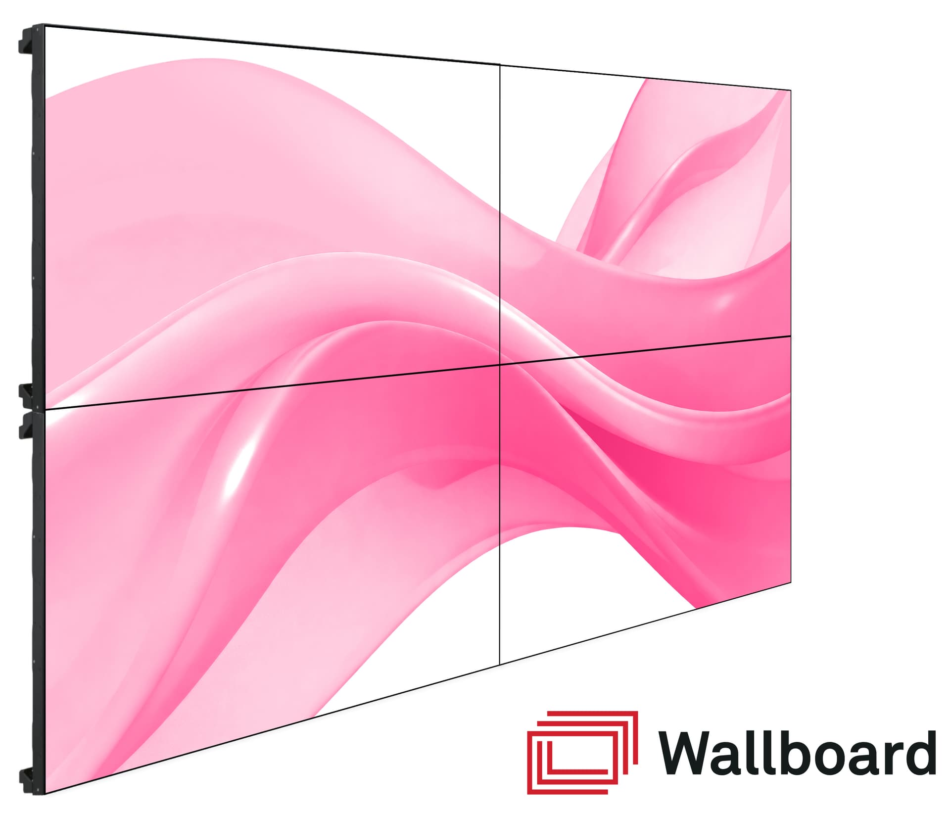 4 TV video wall system with