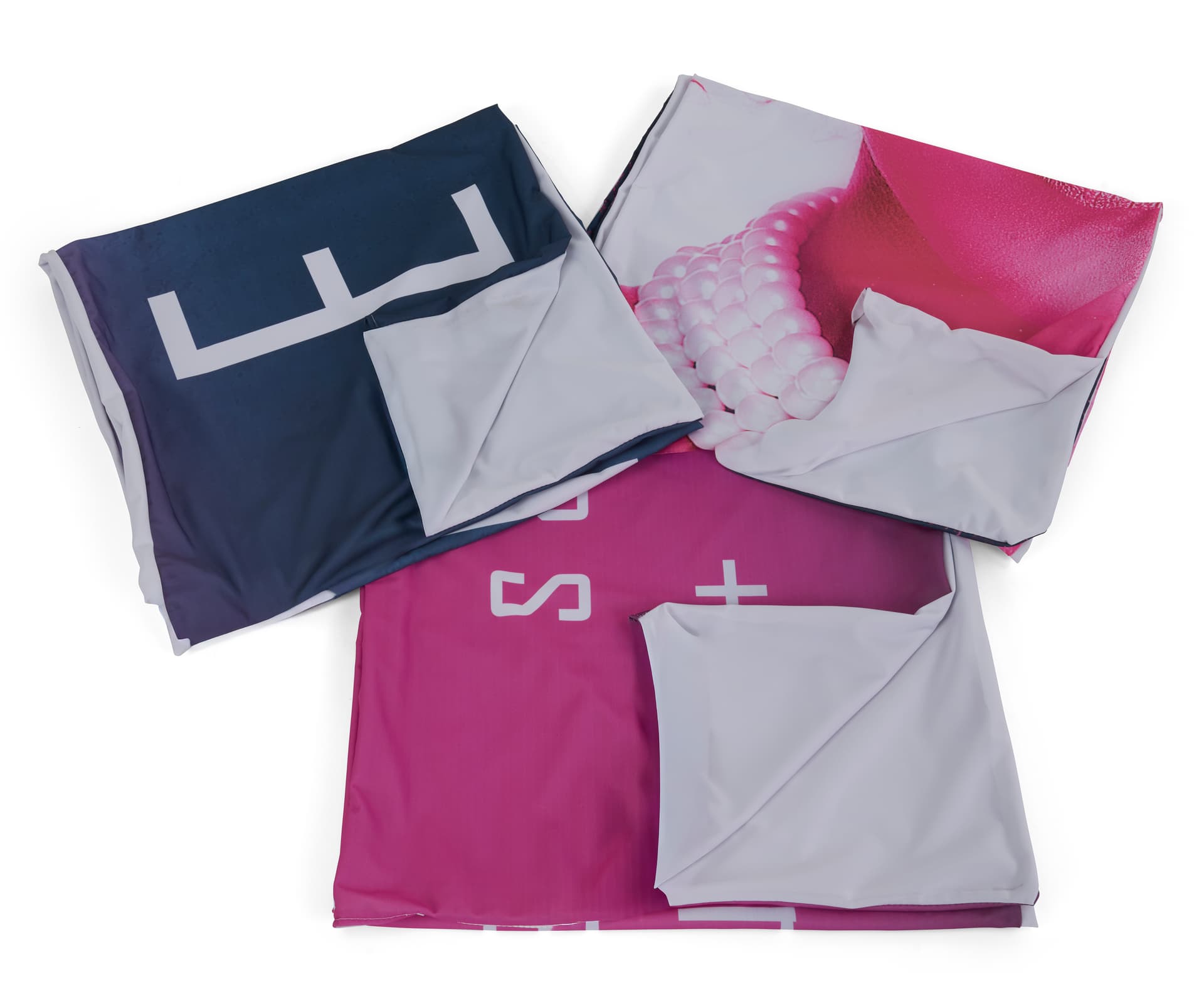 Replacement graphics for EMEZMAGTWR banner stands with recycled fabric