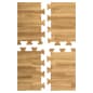 10' x 10 Economy Foam Flooring, 1/2" Thick - Wood Grain Print