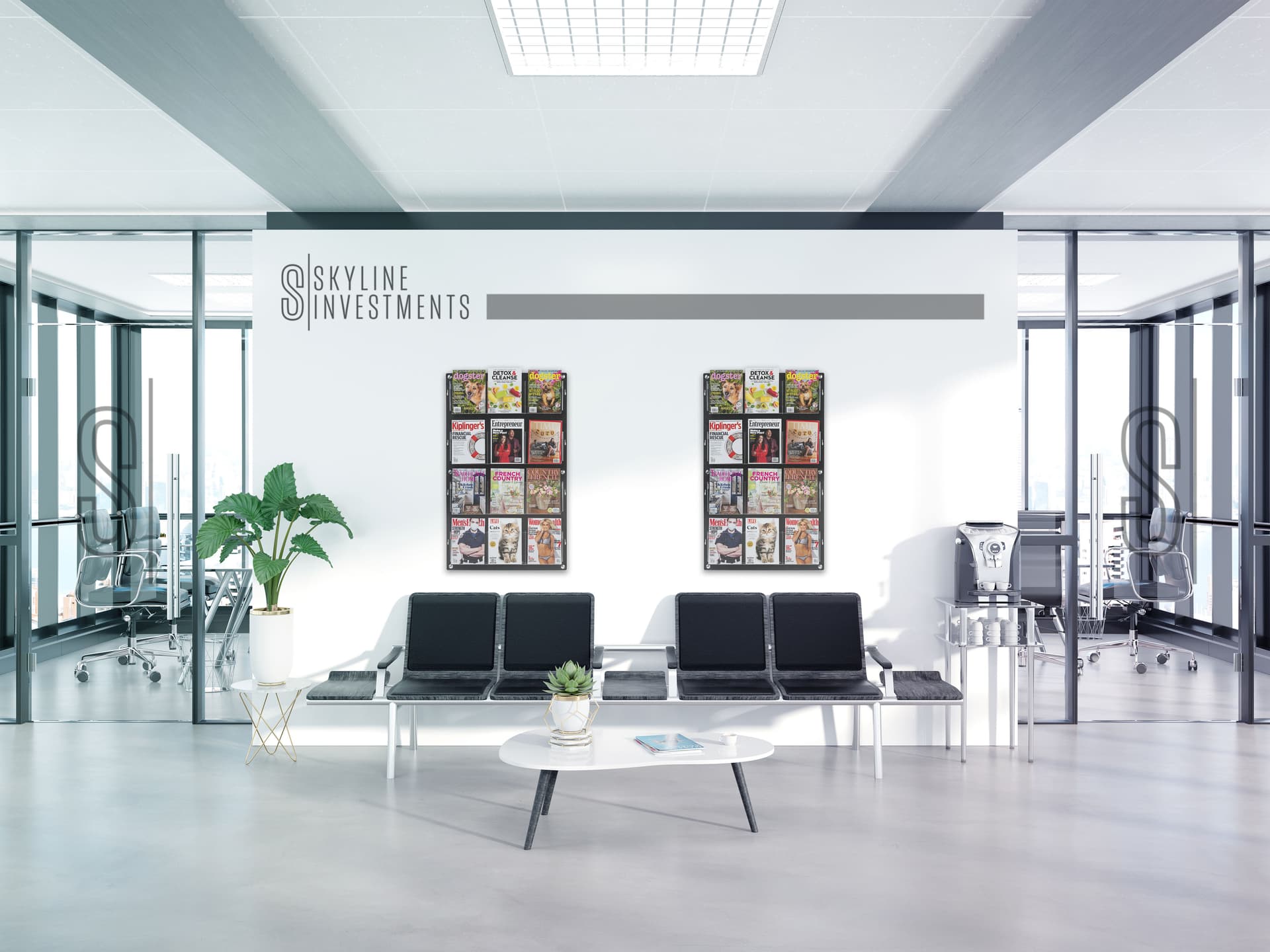 Multi-pocket acrylic brochure rack enhances your work space
