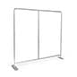 8' Trade Show Display Stand, Portable, Frame Only - Silver