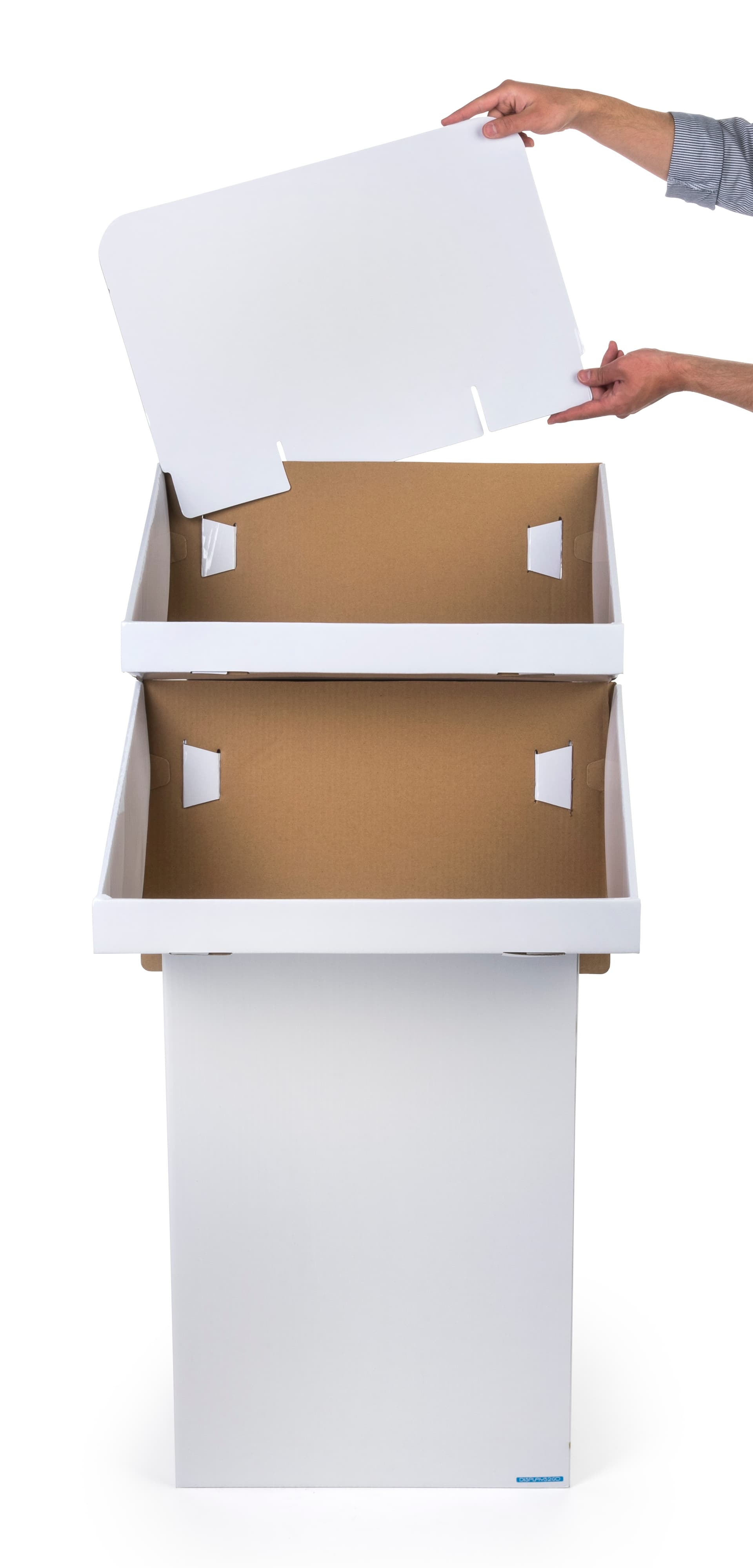 Cardboard Stand with 2 Tiers