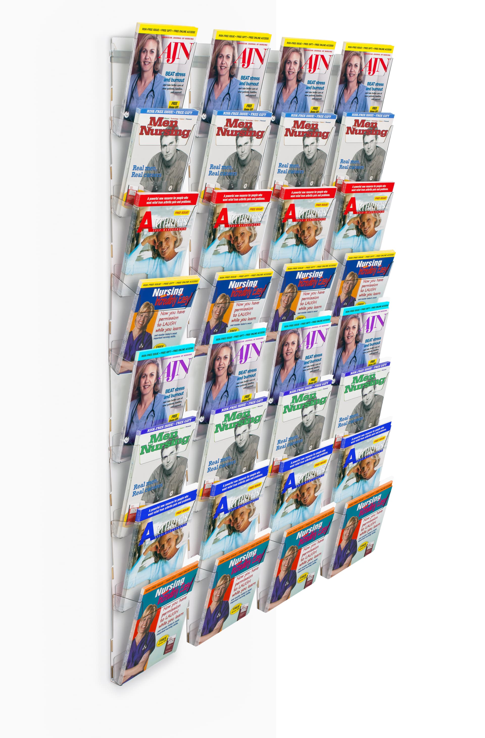 wall mount magazine organizer