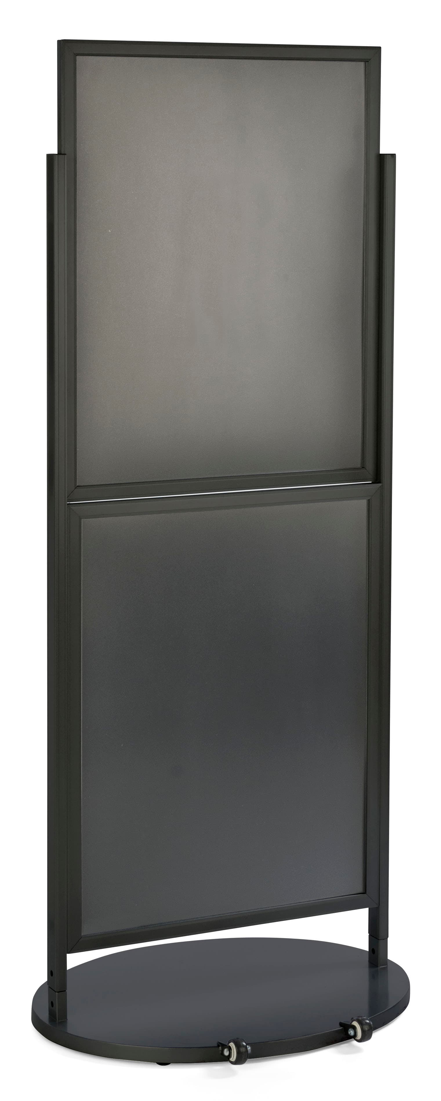 Floorstanding Black Dual 22 x 28 Mobile Poster Display