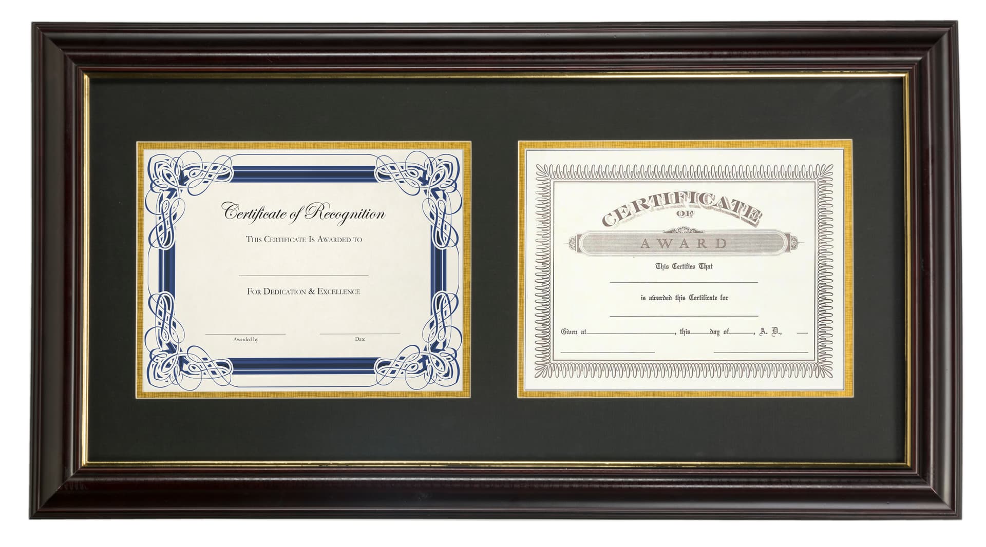 Dual Vertical Diploma Frame for Graduates