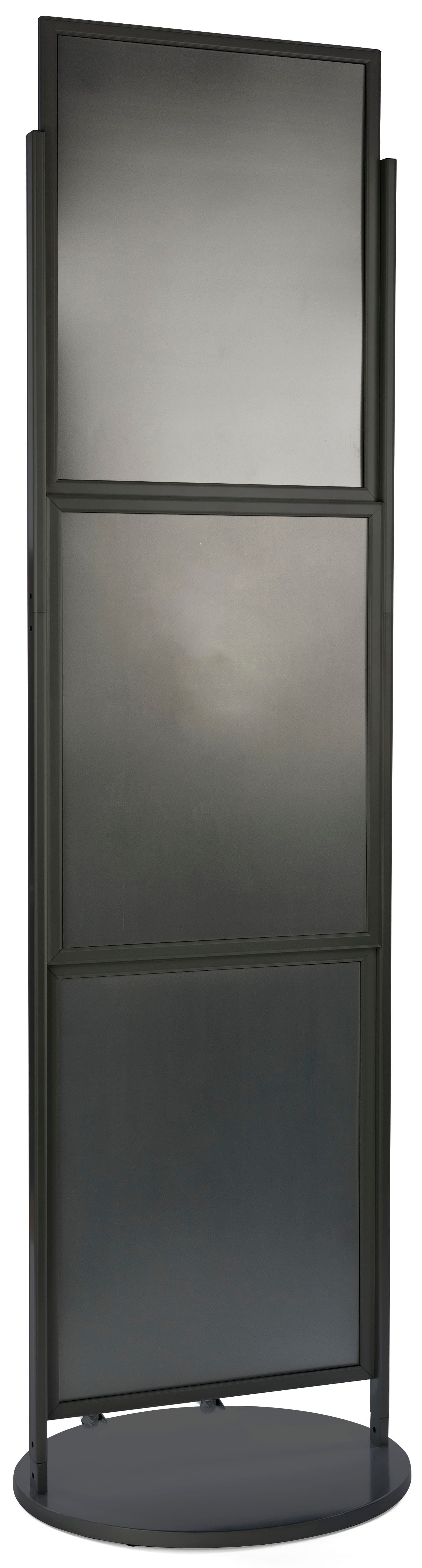 Black Triple 22 x 28 Mobile Graphic Stand, Lightweight