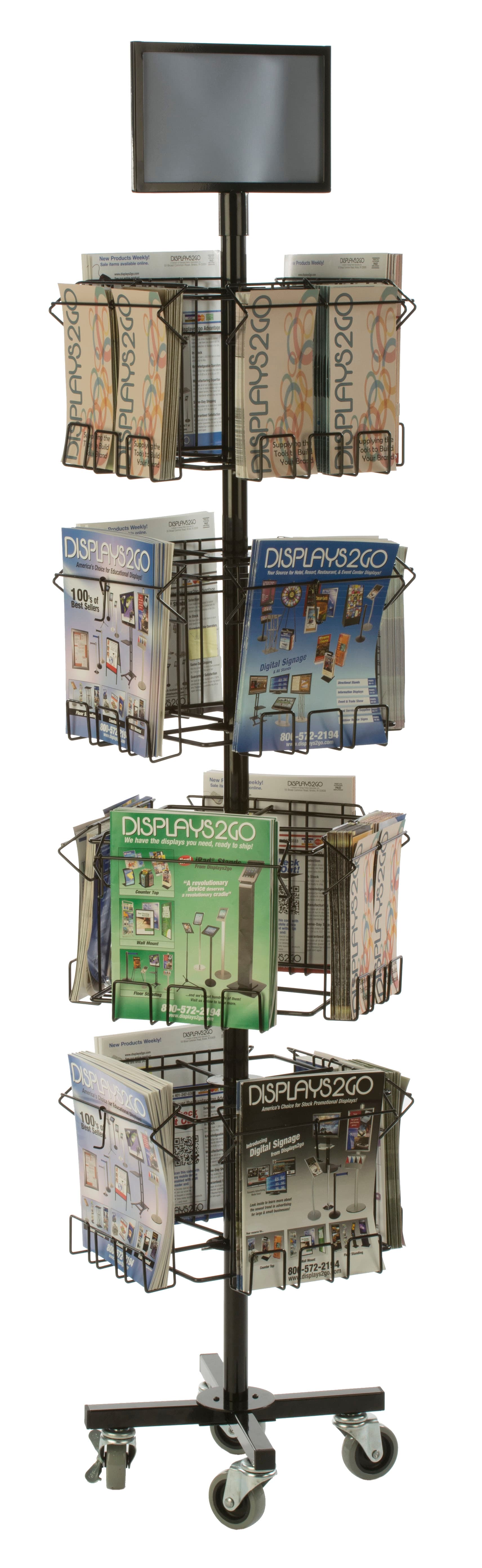 Standalone Literature Carousel with Levelers