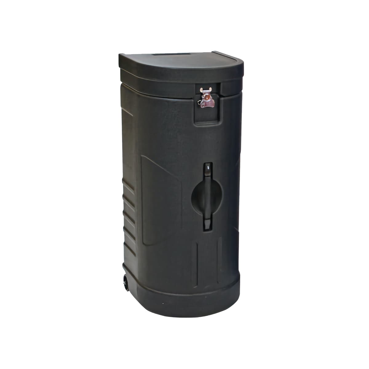 Banner stand storage case with durable plastic construction