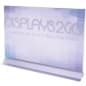 Acrylic Countertop Sign Holder with Adhesive Bottom, Frameless