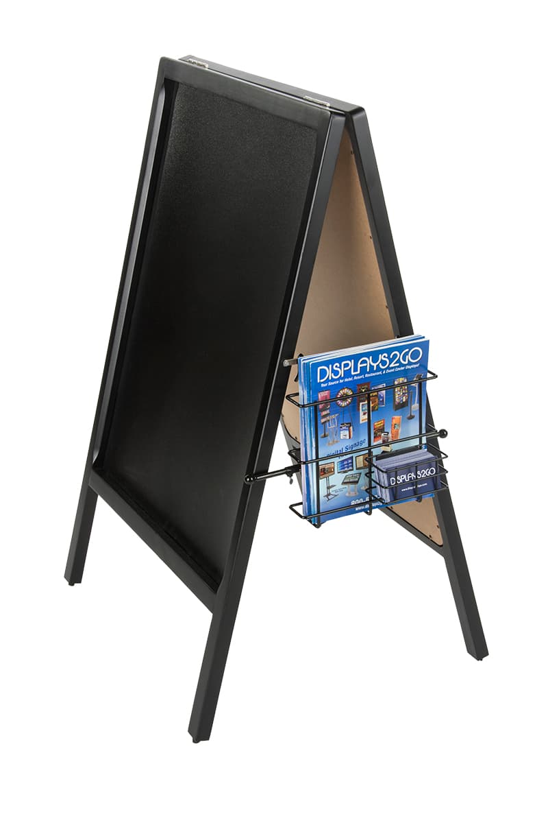 Black Wire Literature Pocket for A-Frame Sign and Sandwich Boards