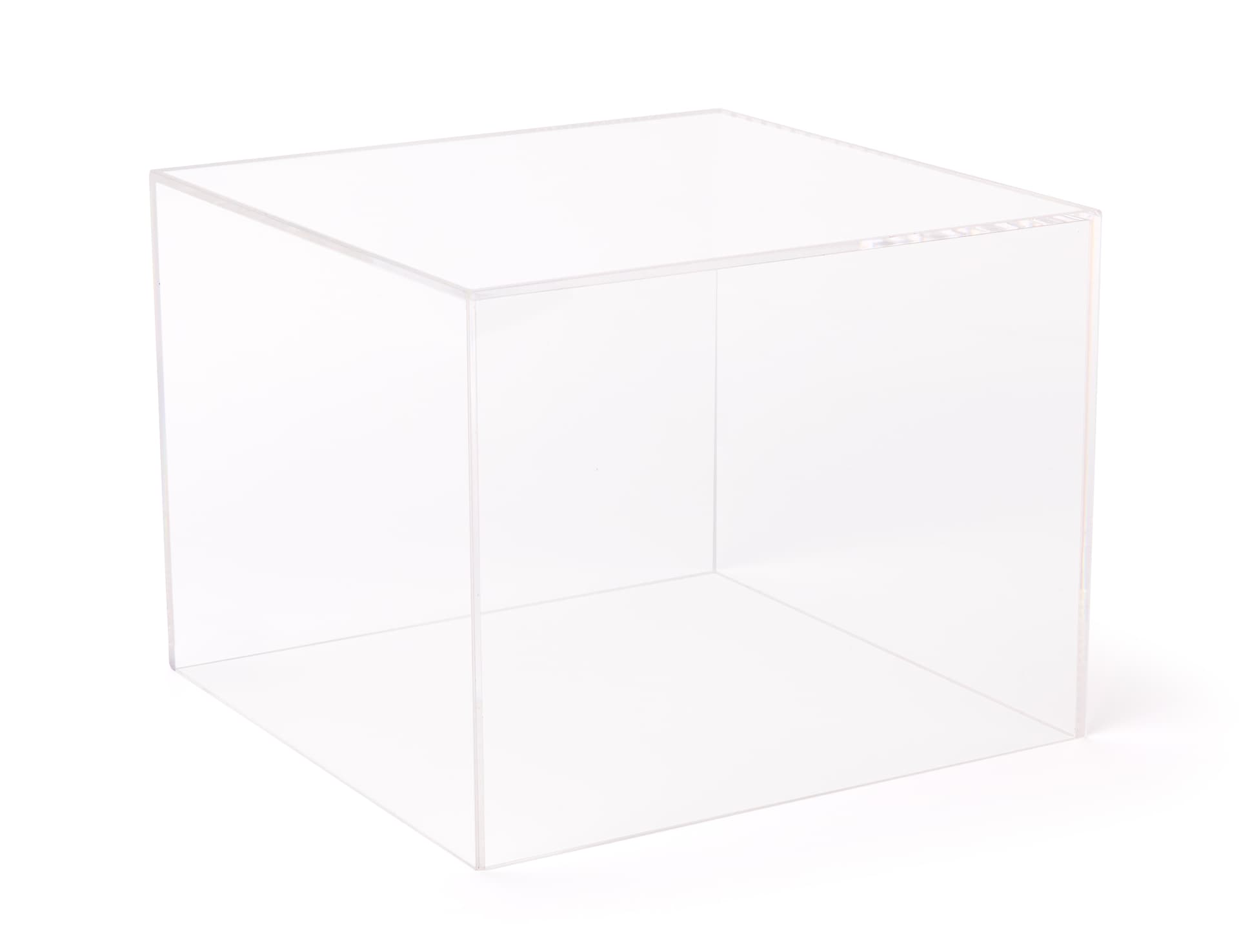 Clear Acrylic Cubes with Large 6 Inch Tall Riser