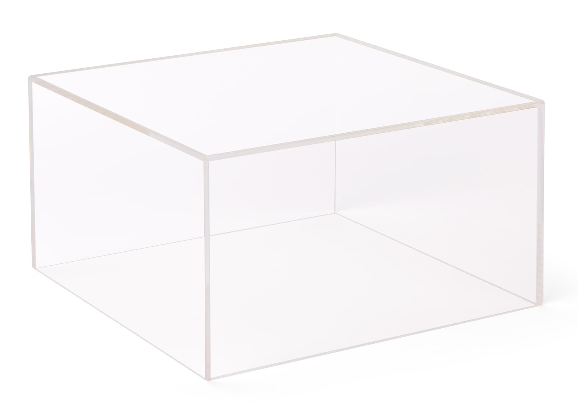 Clear Acrylic Cubes with Medium 4 Inch Tall Riser