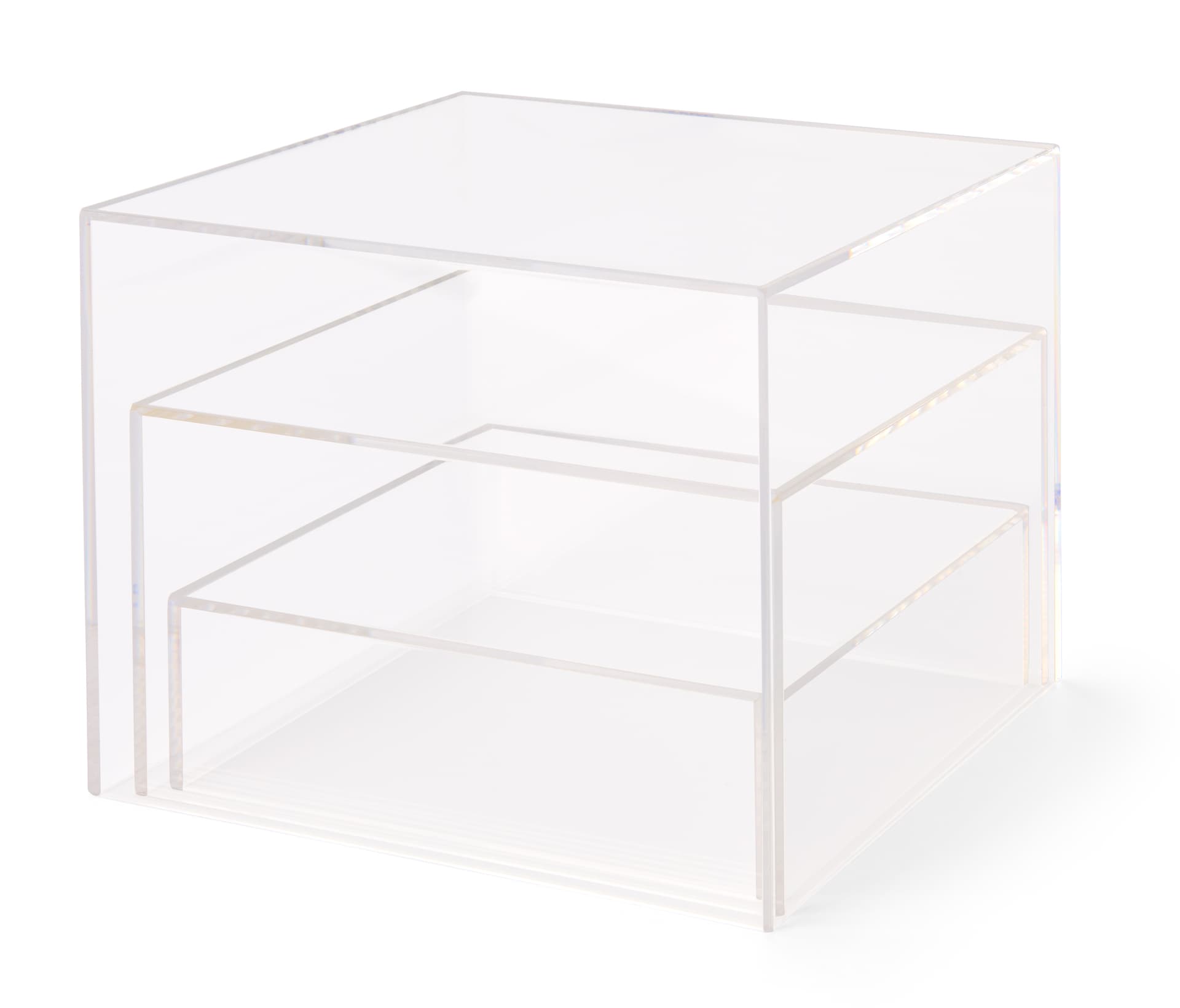 Clear Acrylic Cubes with Polished Edges 