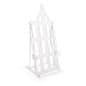 Acrylic Display Easel for Floor, H Frame Design, Height Adjustable Hooks - Clear