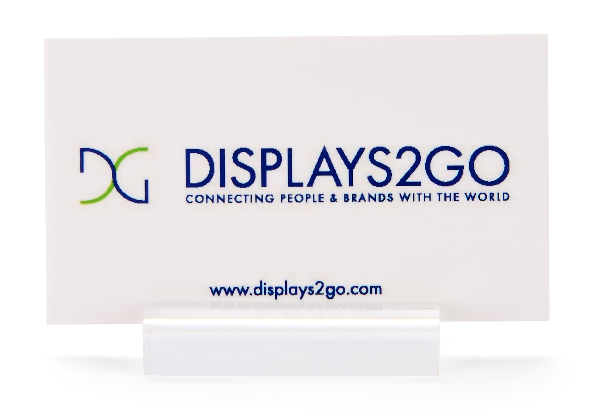 Acrylic Business Card Holder with Up to 5 Cards Display 