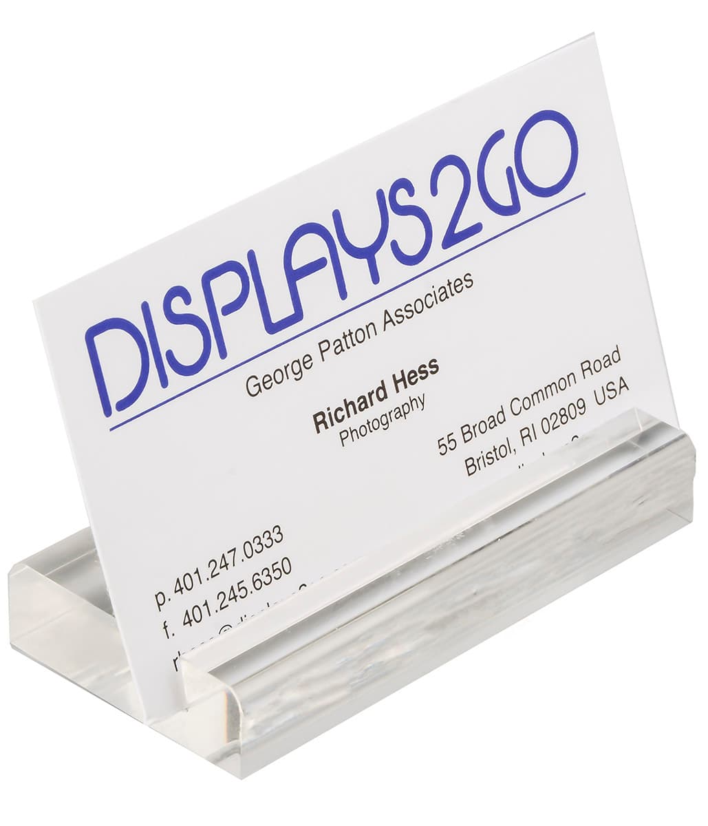 Acrylic Square Business Card Holder 