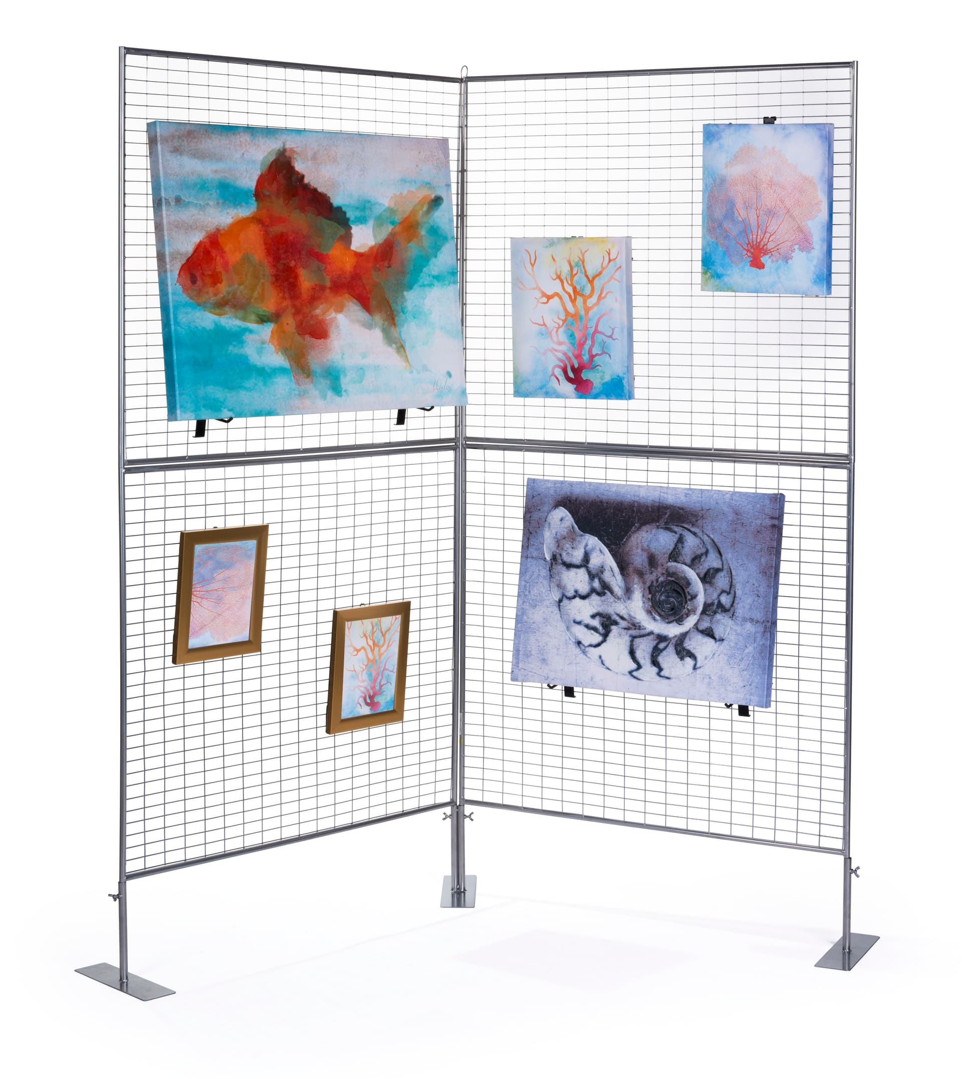 Double-Sided 2 Panel Art Show Display 