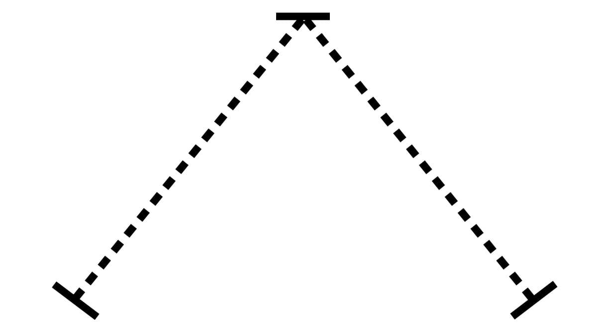 V-Shaped Counter Art Display Grid