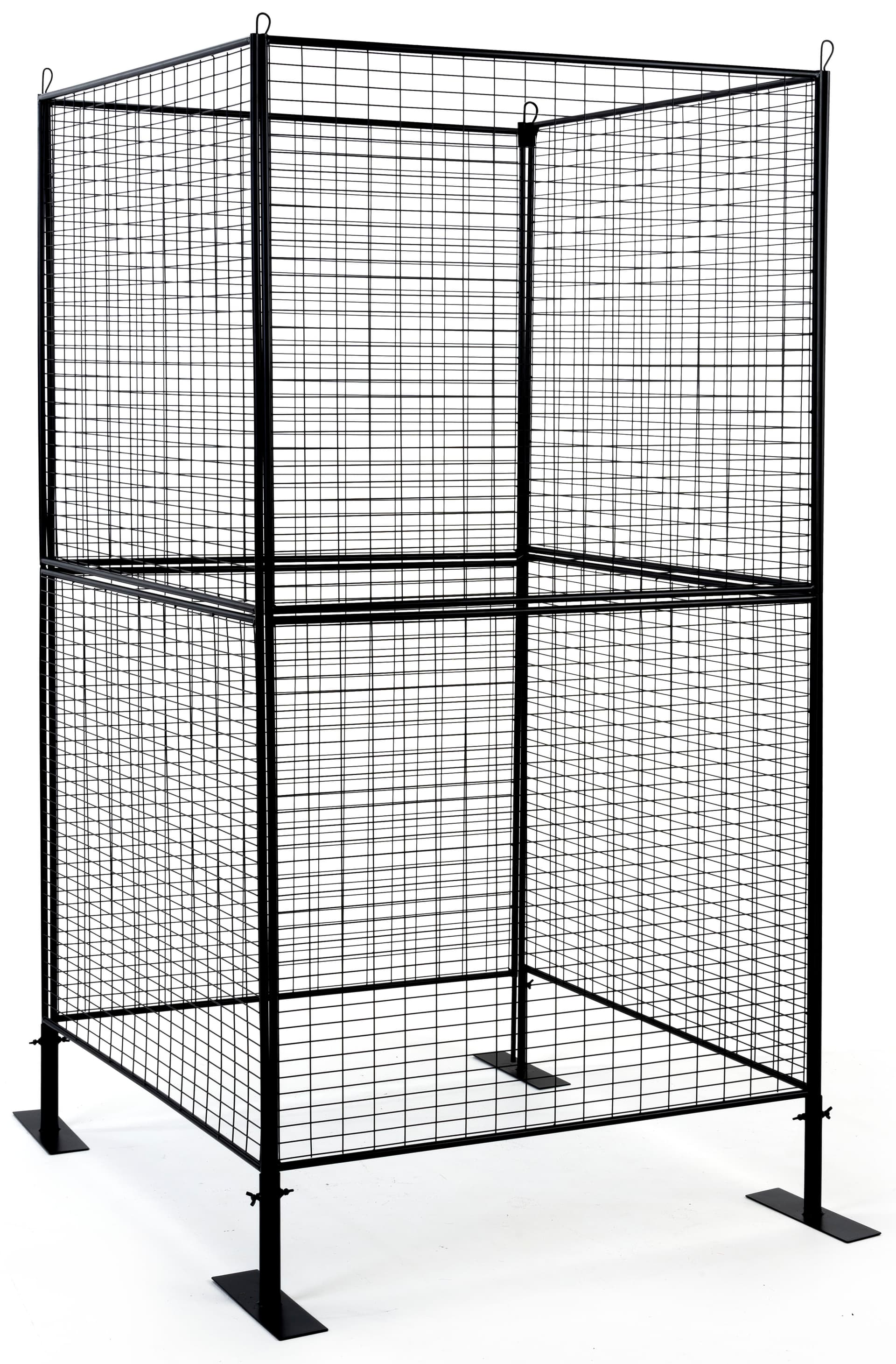 Square shaped craft booth metal grid panels 