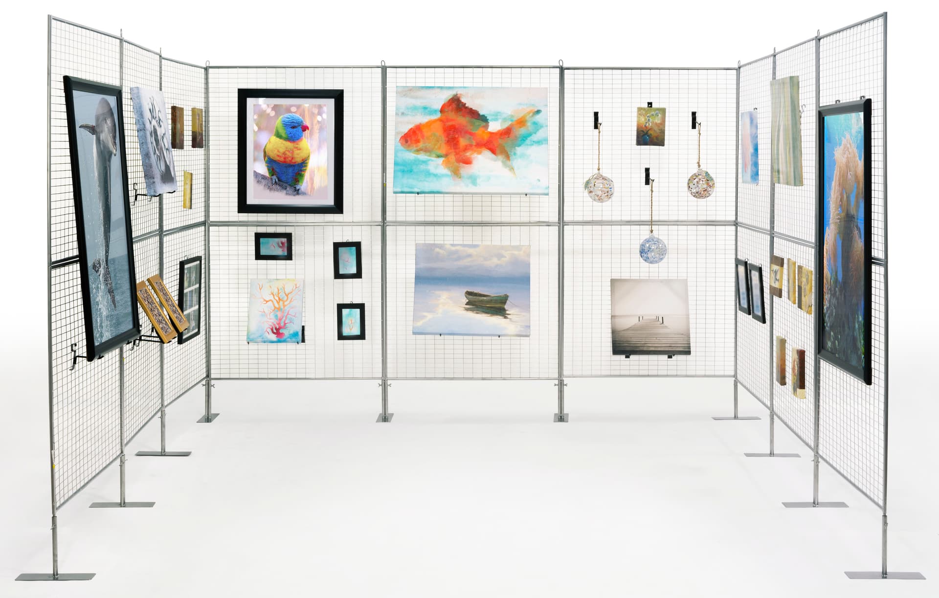 Double-Sided Art Show Display Booth