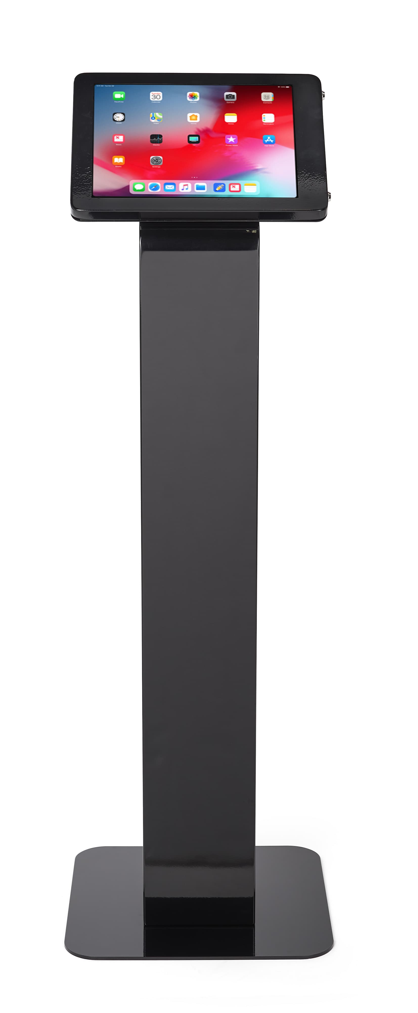 This iPad pro 12.9 holder has portrait and landscape orientation 