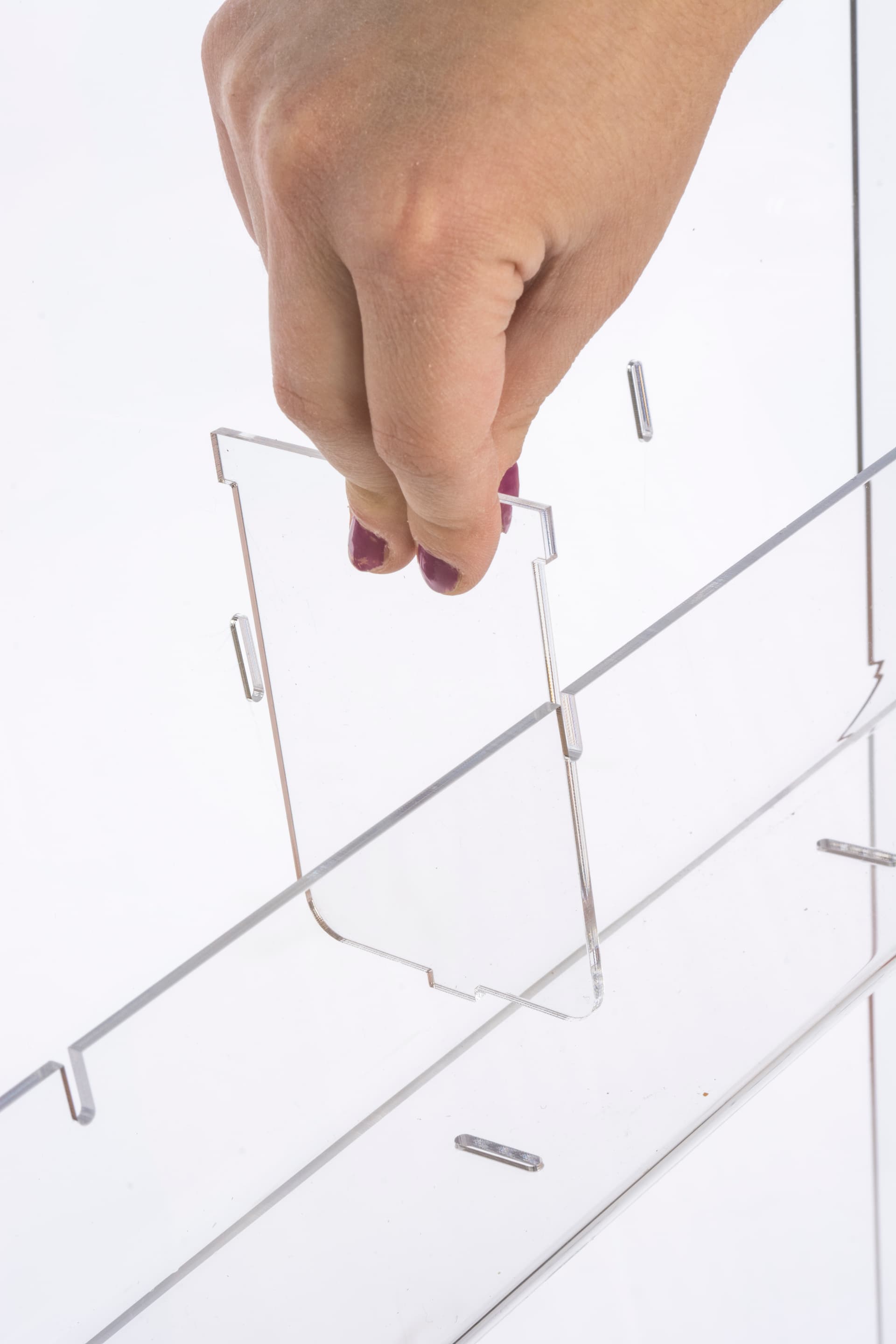 Recycled Acrylic Brochure Stand with light weight design 