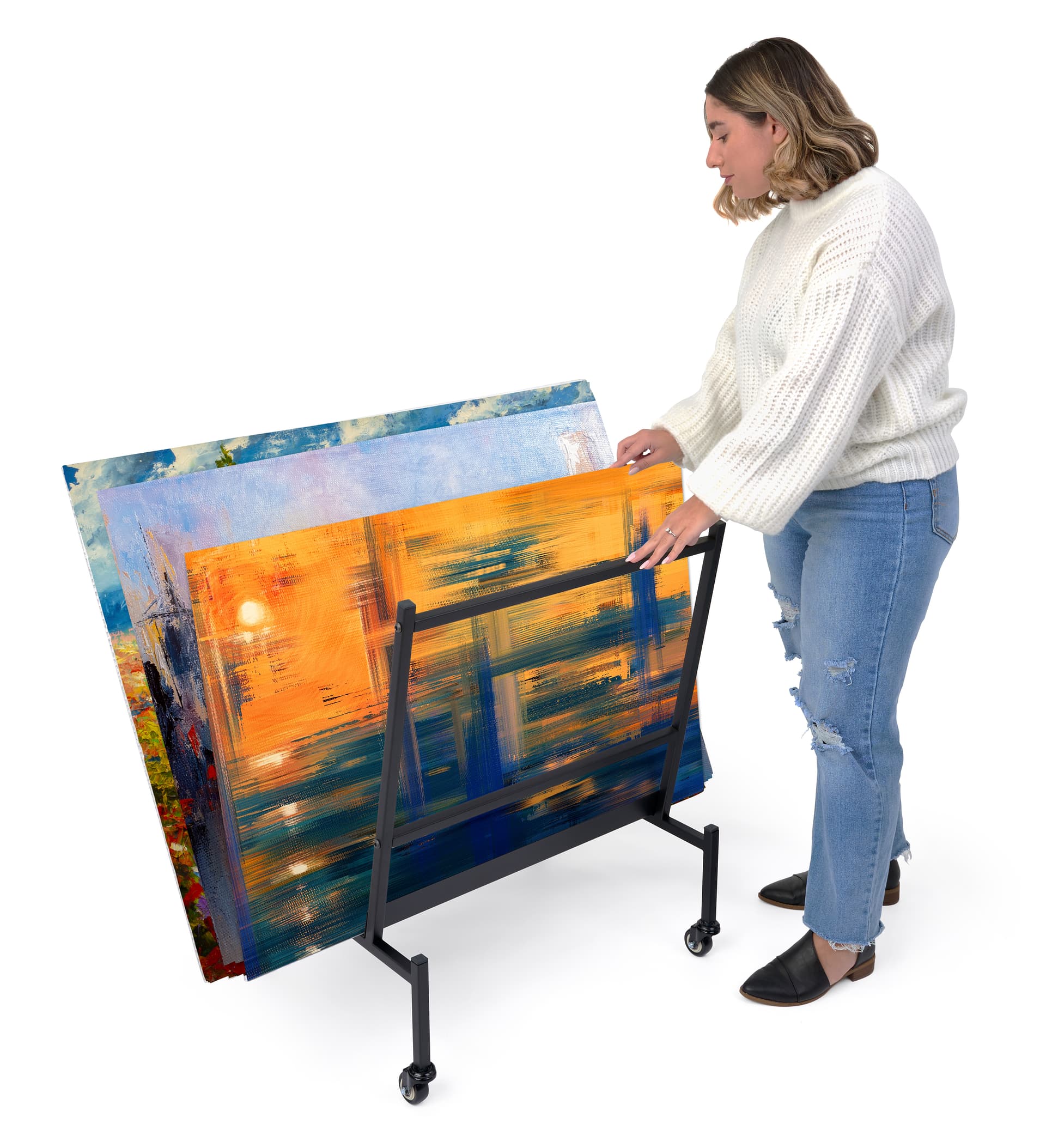 Print storage rack is great in classrooms 