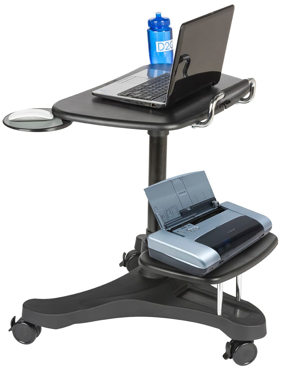 Mobile Laptop Workstation with 3" Casters