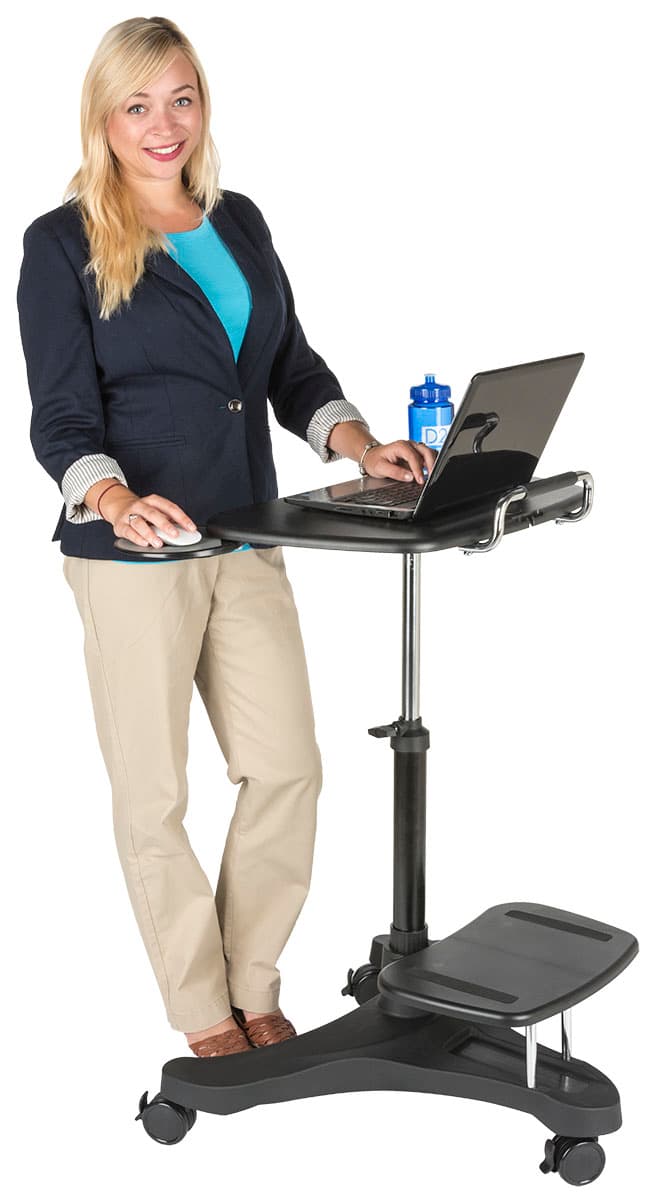 Sit Stand Mobile Laptop Workstation 