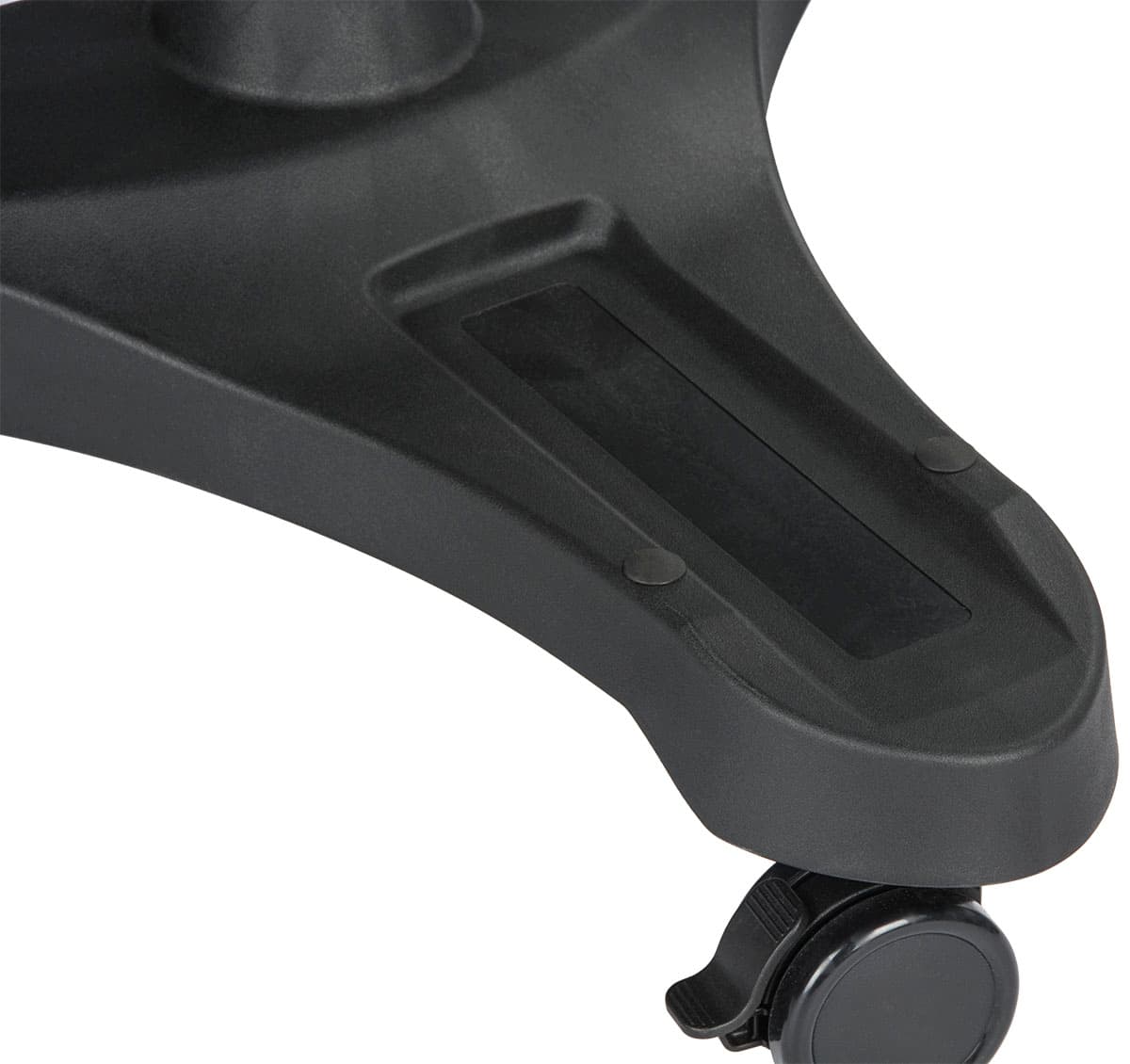 Mobile Laptop Workstation with Power Strip Tray on Base