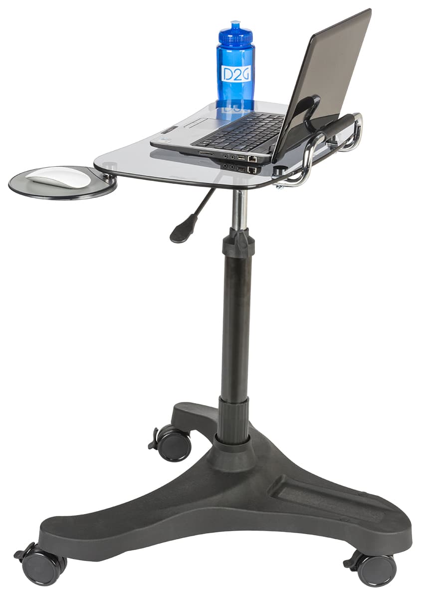 Rolling Laptop Workstation with Ergonomic Design