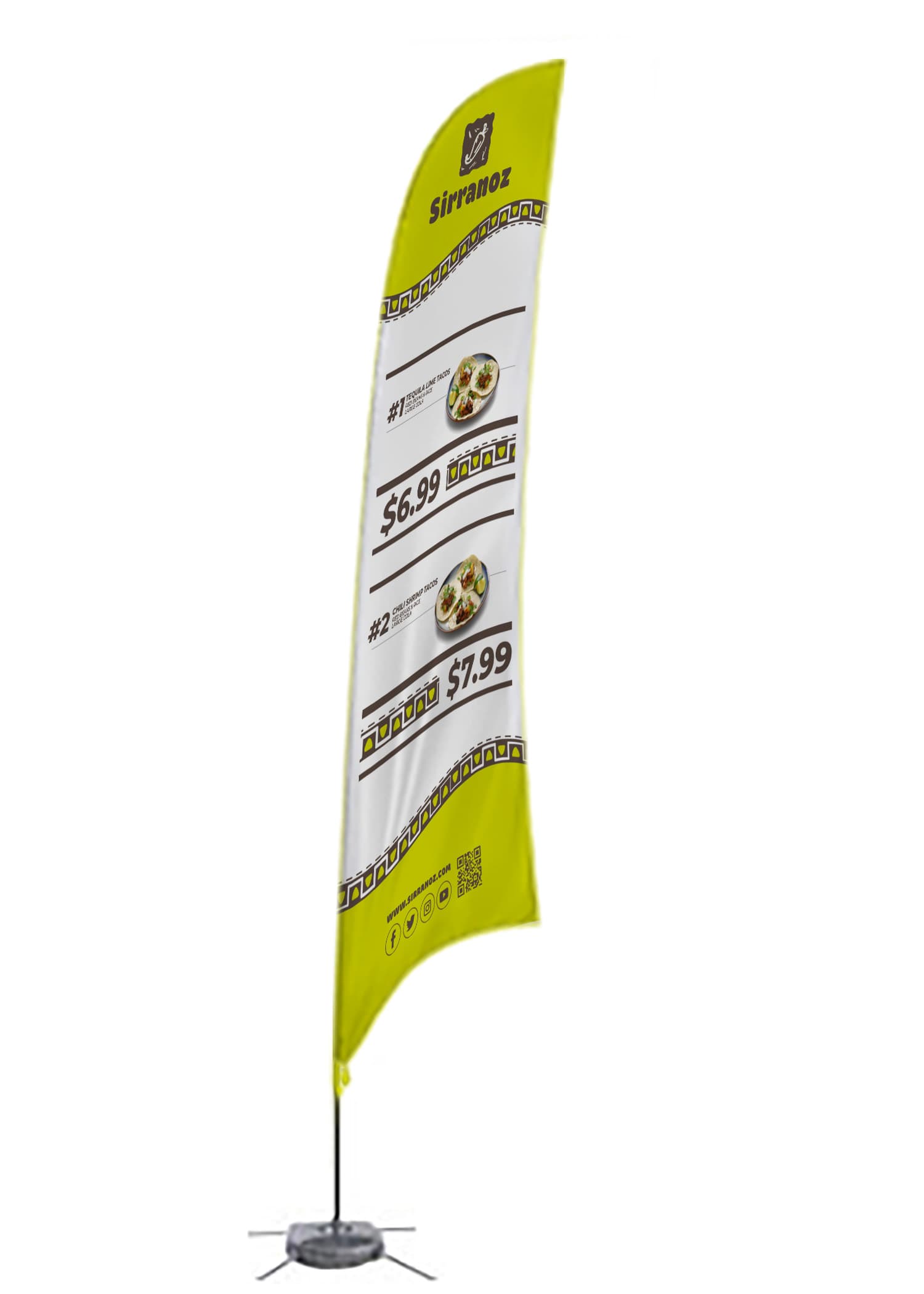 Custom printed event flags 