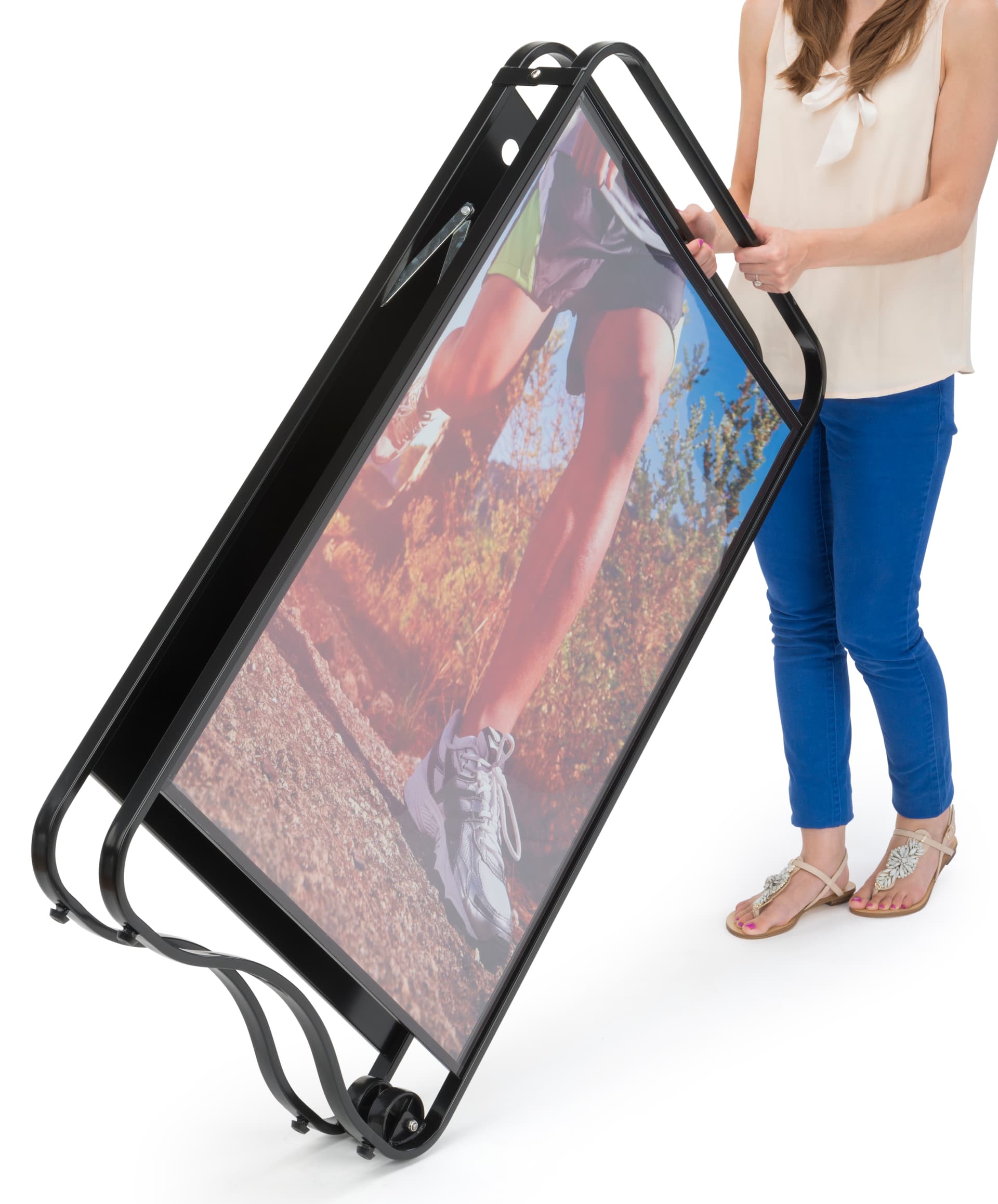 Rolling A-Frame Sign with Wheels